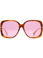Gucci Eyewear Specialized Fit Square Sunglasses - Pink