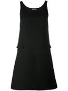 Courrèges - Sleeveless Double Pocket Dress - Women - Silk/polyester/wool - 38, Black, Silk/polyester/wool