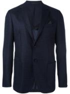 Z Zegna Two Button Blazer, Men's, Size: 52, Blue, Wool/cupro