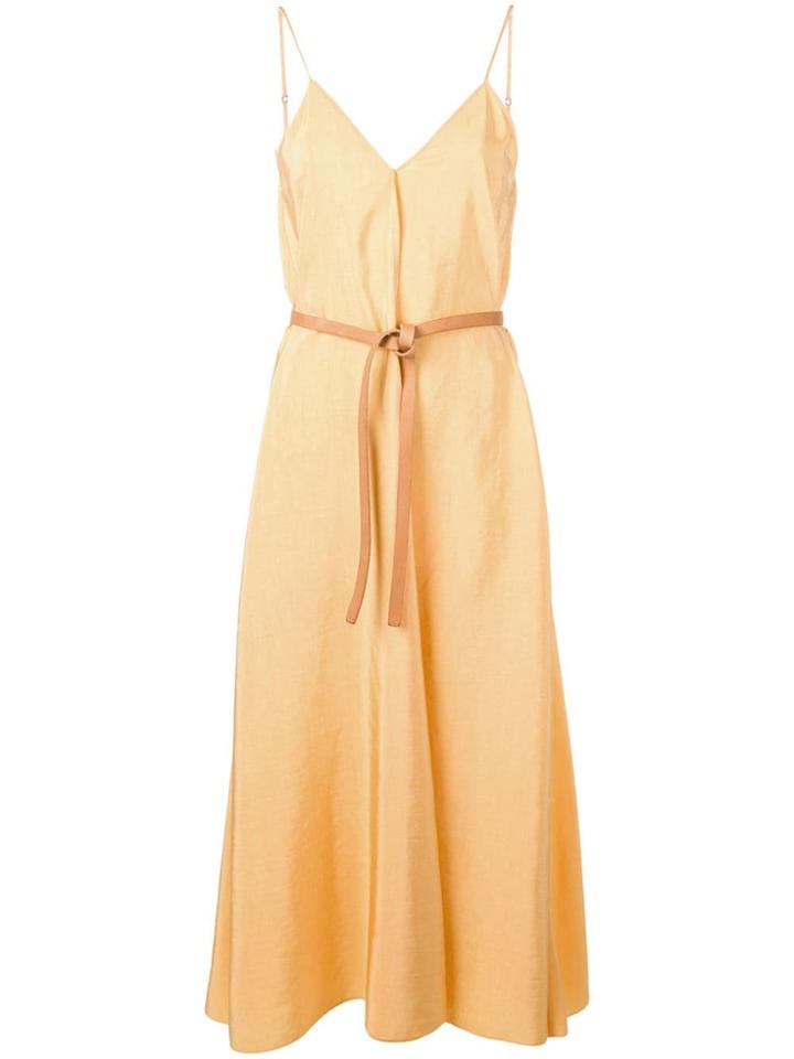 Forte Forte Belted Maxi Dress - Yellow