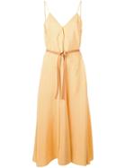 Forte Forte Belted Maxi Dress - Yellow