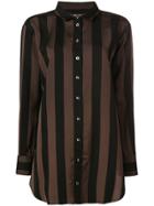 Marques'almeida Striped Long-sleeve Shirt - Black