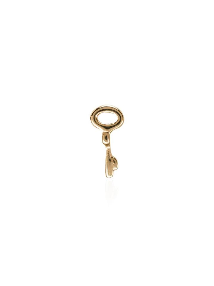 Loquet 18kt Yellow Gold Key Stud Earring