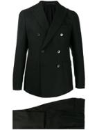 Bagnoli Sartoria Napoli Double-breasted Two Piece Suit - Black