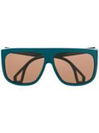 Gucci Eyewear Double-framed Sunglasses - Blue