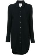 Barrie Cashmere Knitted Shirt Dress - Black