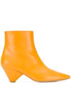 Christian Wijnants Pointed Ankle Boots - Orange