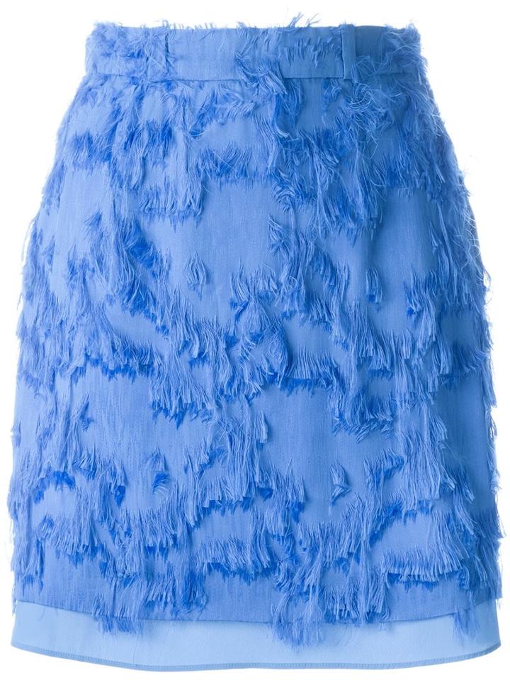 Carven Frayed Skirt