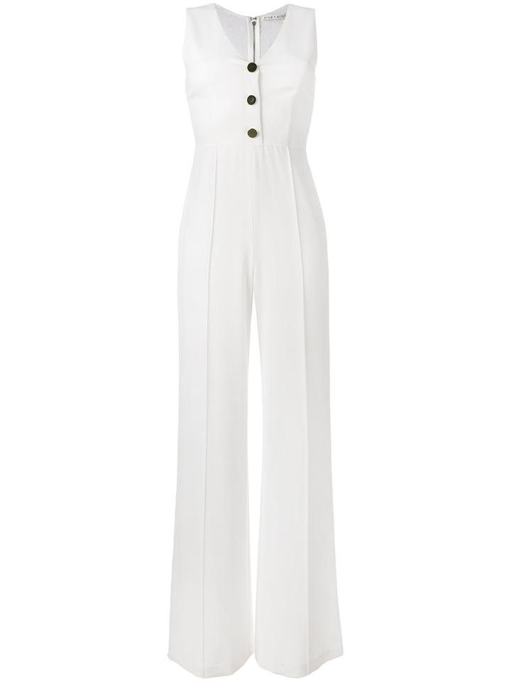 Alice+olivia V-neck Jumpsuit - White