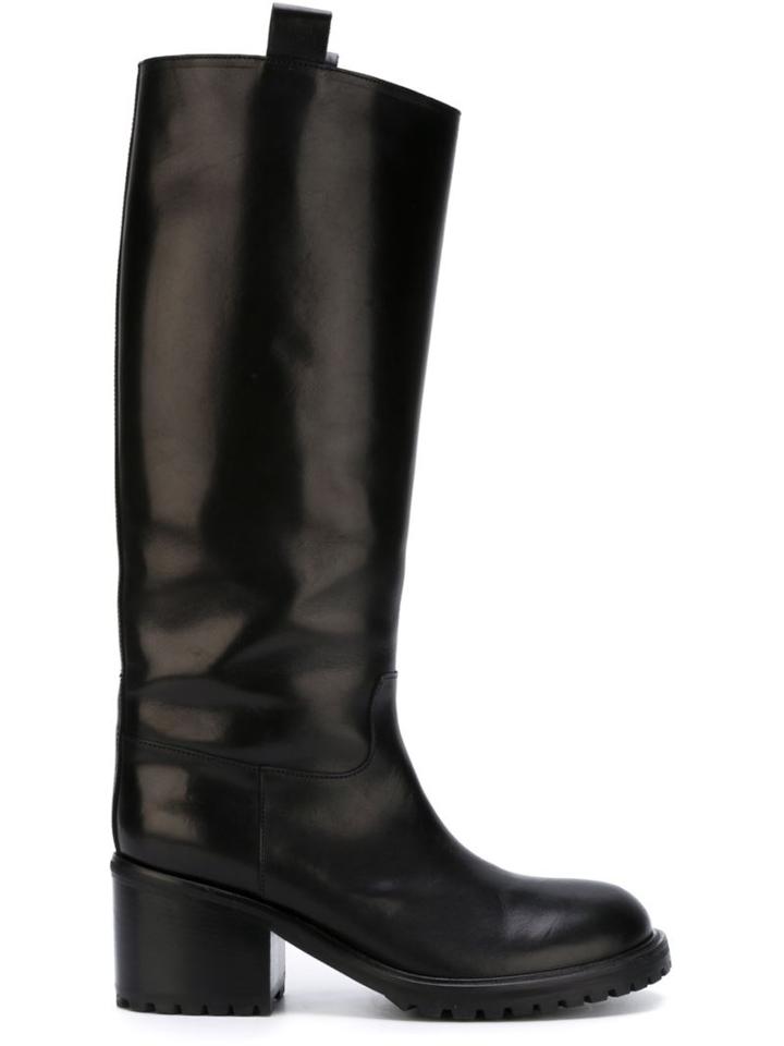 A.f.vandevorst Mid-calf Boots, Women's, Size: 36.5, Black, Calf Leather/leather/rubber