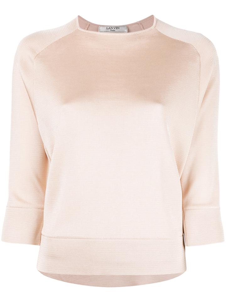 Lanvin Subtle Sheen Top - Pink & Purple