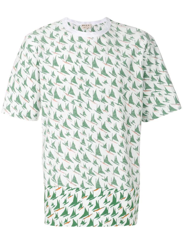 Marni Windsurf Print T-shirt - White