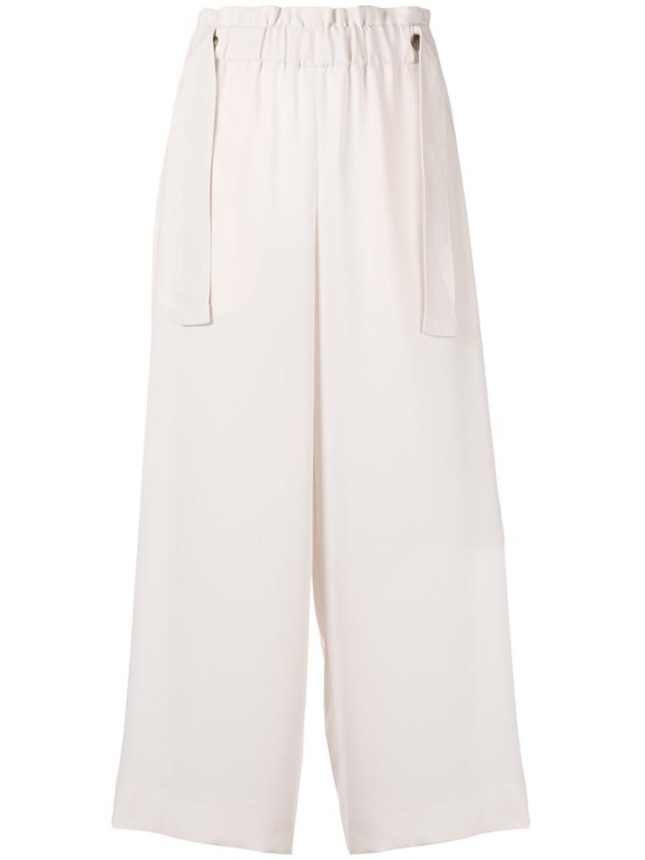 Vince Wide-leg Cropped Trousers - Nude & Neutrals