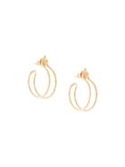 Goossens Double Hoop Earrings - Gold