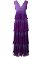 Just Cavalli Ruffled Billowy Dress - Purple
