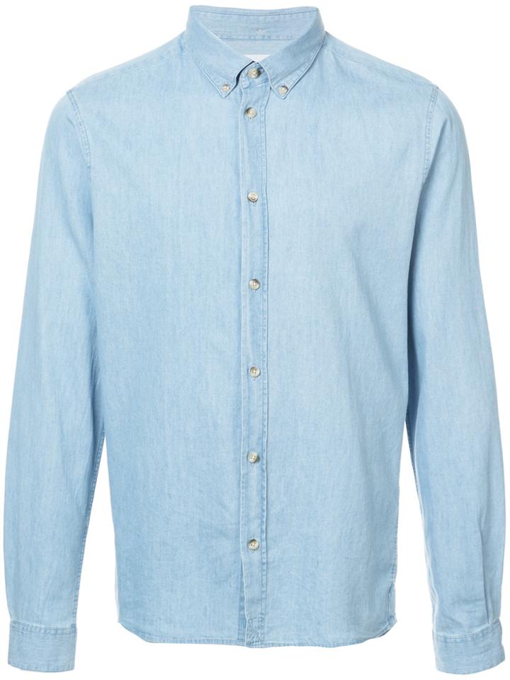 Cuisse De Grenouille Classic Fitted Denim Shirt - Blue