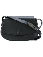 Nico Giani Button Cross Body Bag, Women's, Black, Calf Leather