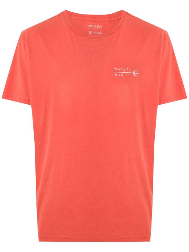 Osklen Regular Tridente Print T-shirt - Orange