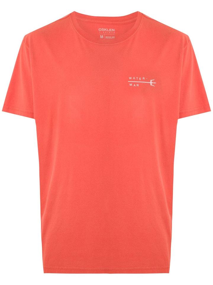 Osklen Regular Tridente Print T-shirt - Orange