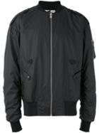 Misbhv - Logo Print Bomber Jacket - Men - Polyamide/polyester/polyurethane/viscose - M, Grey, Polyamide/polyester/polyurethane/viscose