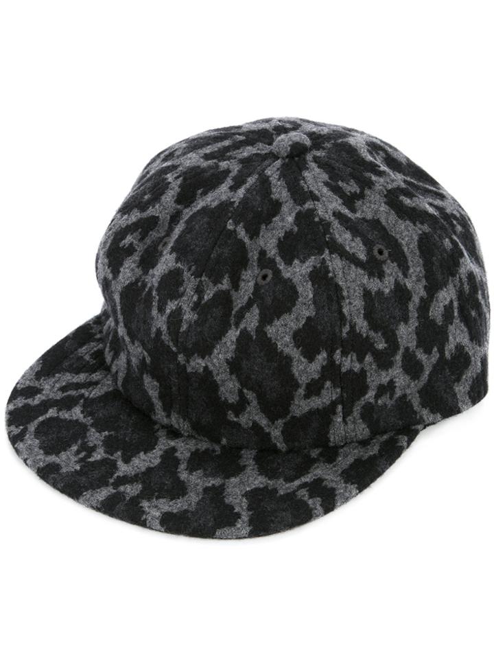 Kazuyuki Kumagai Leopard Print Cap - Grey