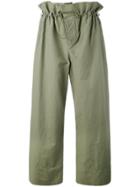 Stella Mccartney Paperbag-waist Trousers - Green