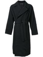 Gold Wrap Coat, Men's, Size: Medium, Black, Wool