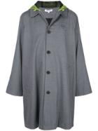 Opening Ceremony Hooded Trench Coat - Grey