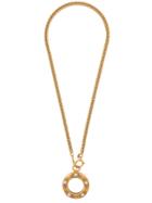 Chanel Vintage 80's Magnifying Glass Baroque Pendant - Gold