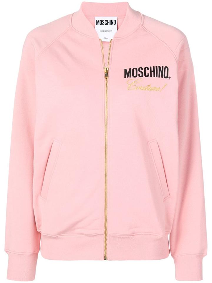 Moschino Zipped Up Sweater - Pink