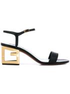 Givenchy 4g Ankle Strap Sandals - Black