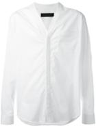 Christian Pellizzari V-neck Shirt, Men's, Size: 46, White, Cotton