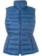 Burberry 'cranstead' Puffer Vest - Blue