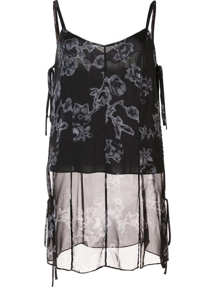 Vera Wang Camisole Top, Women's, Size: 0, Black, Silk