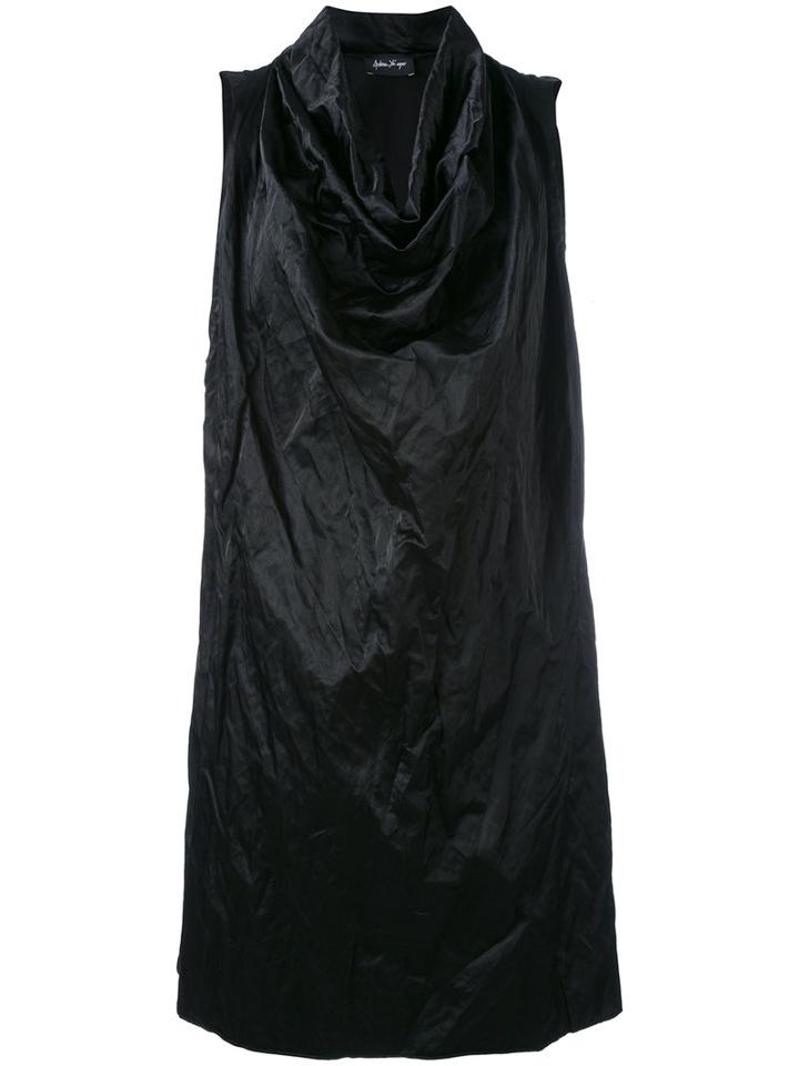 Andrea Ya'aqov - Cowl Neck Tunic - Women - Cotton/polyamide/metal - M, Black, Cotton/polyamide/metal