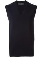 Neil Barrett Classic Tank Top, Men's, Size: Small, Blue, Nylon/viscose