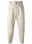 Dsquared2 Layered Loose Fit Trousers, Men's, Size: 46, Nude/neutrals, Cotton