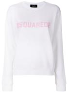 Dsquared2 Logo Print Sweatshirt - White