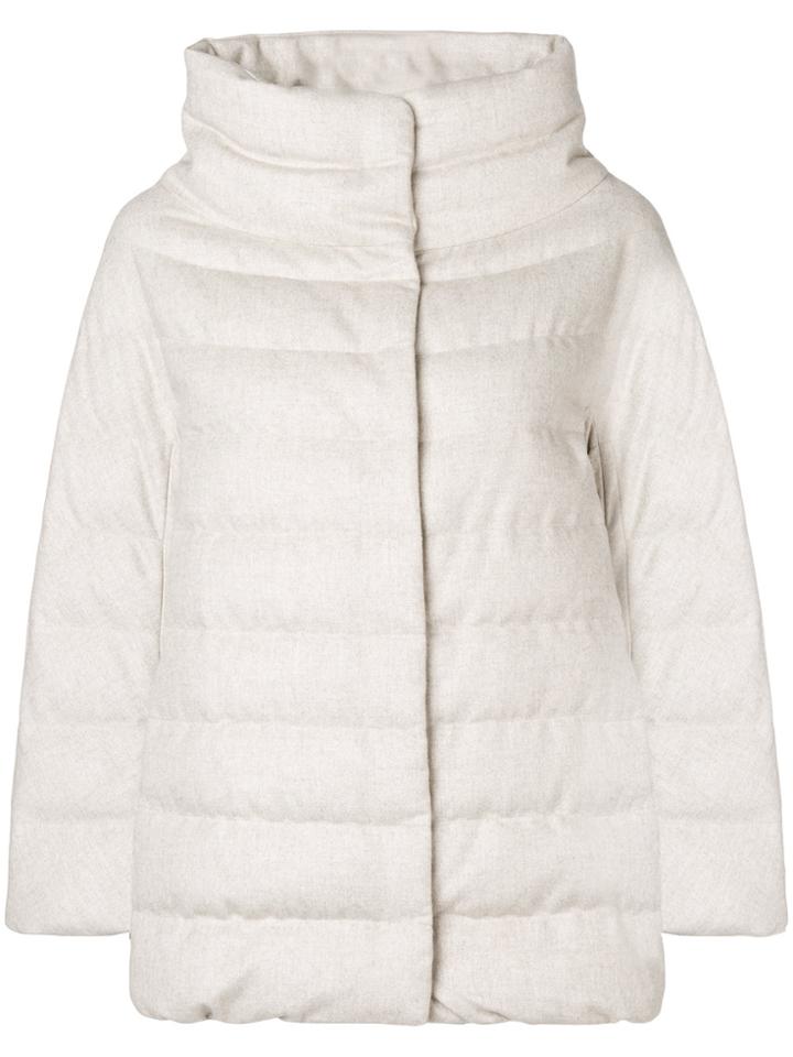 Herno Stand-up Collar Jacket - Nude & Neutrals