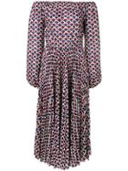 Valentino Retro Print Logo Dress - Blue