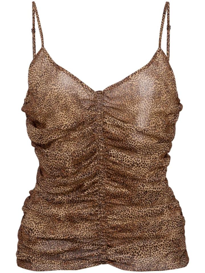 Nicholas All-over Print Tops - Brown
