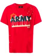 Amiri Westminster Vikings Print T-shirt - Red