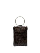 Tara Zadeh Ziba Croc-effect Clutch - Brown