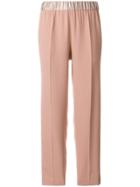 Forte Forte High-waisted Trousers - Pink & Purple