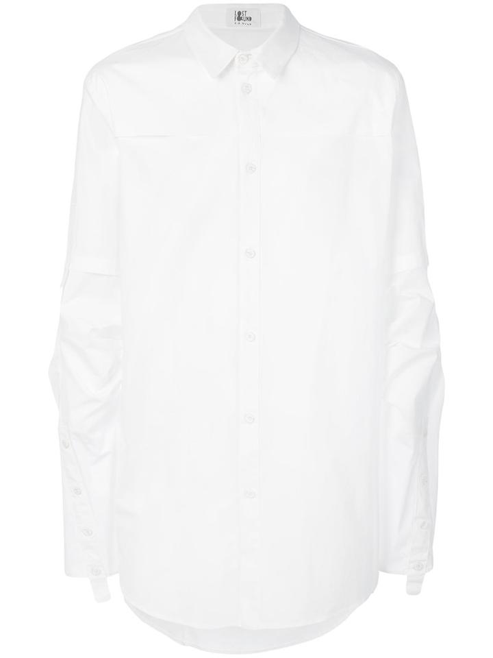 Lost & Found Rooms - Layered Shirt - Men - Cotton/spandex/elastane - M, White, Cotton/spandex/elastane
