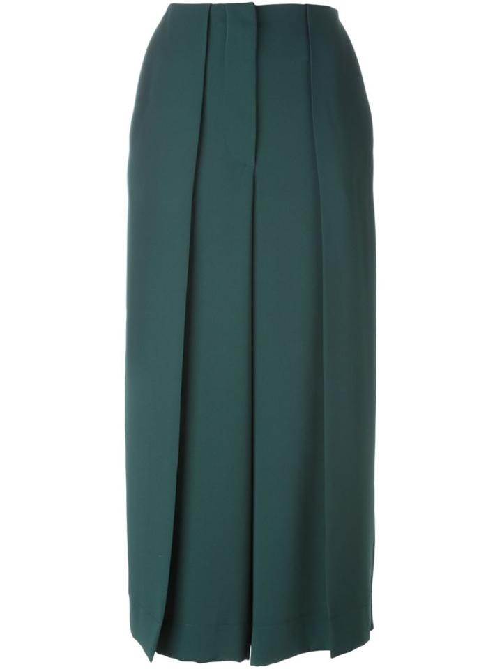 Cédric Charlier Front Pleat Cropped Pants