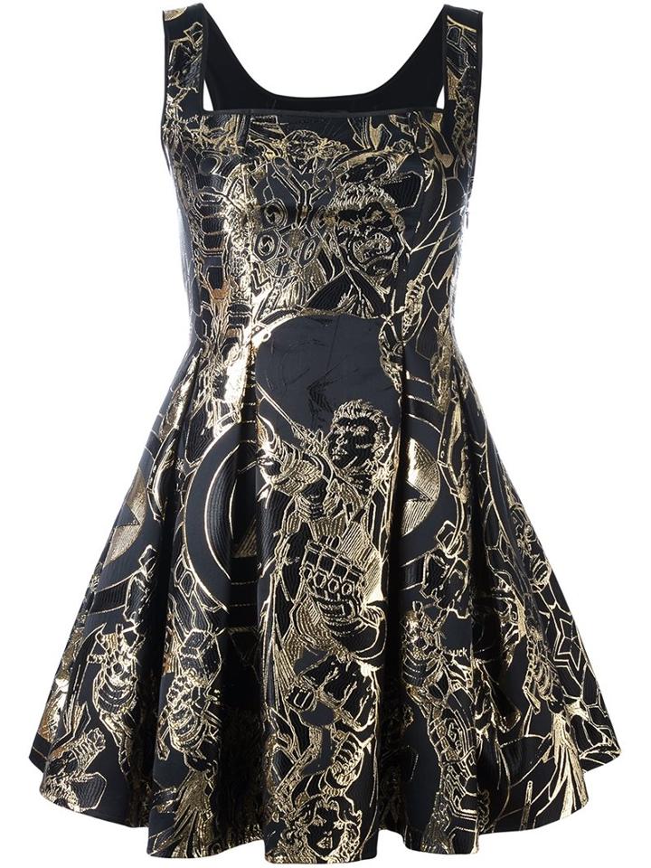 Philipp Plein 'do Ut Des' Dress, Women's, Size: Large, Black, Polyester/polyamide