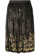 Valentino Vintage 1972 Sequinned Skirt - Brown