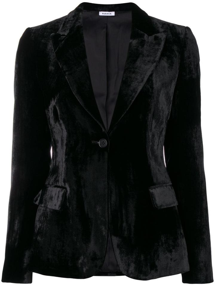 P.a.r.o.s.h. Rocking Velvet Blazer - Black