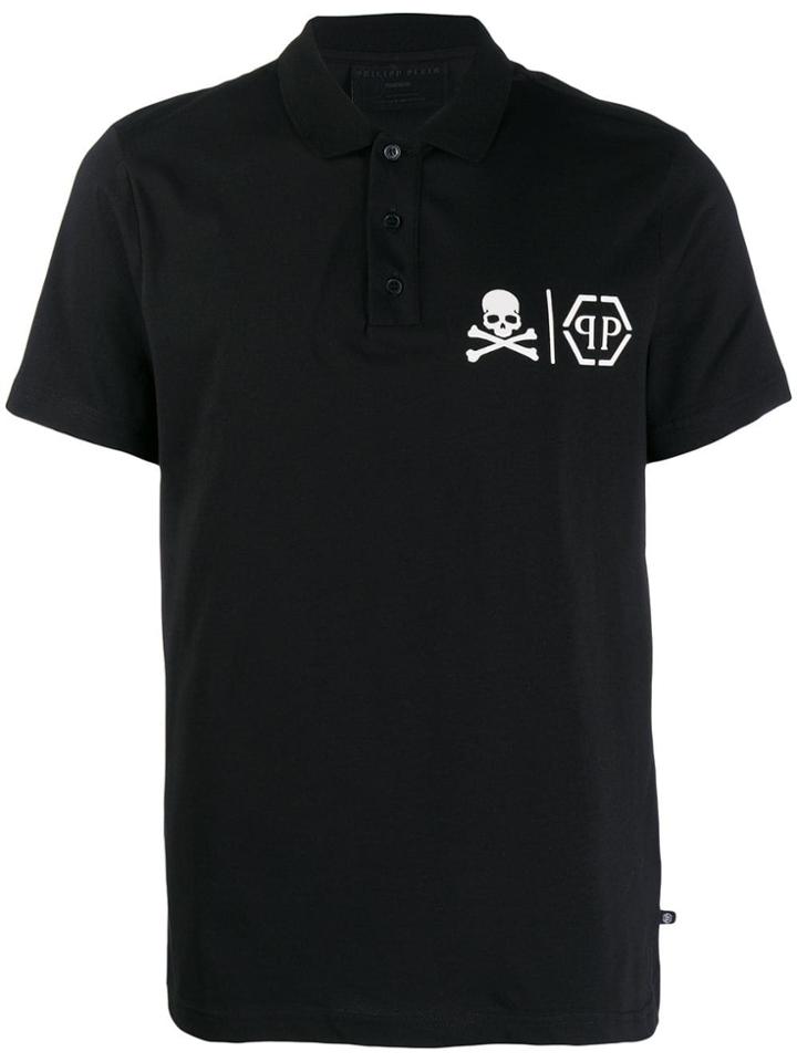 Philipp Plein Statement Polo Shirt - Black